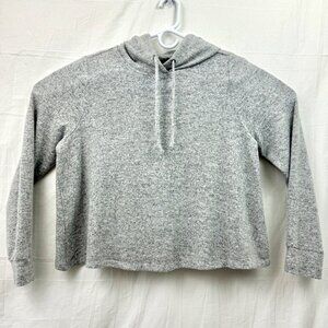 Torrid Super Soft Plush Light Grey Midi Hoodie Women +1 Heather Gray